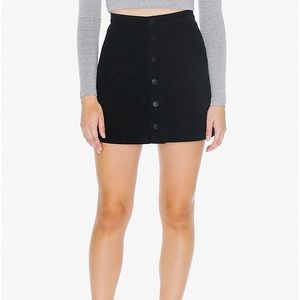 Black American Apparel Corduroy Skirt